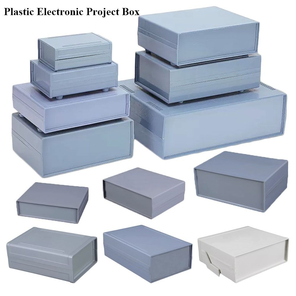 Diy Box Electronics Mall - Boîtier de Bricolage en Plastique Gris