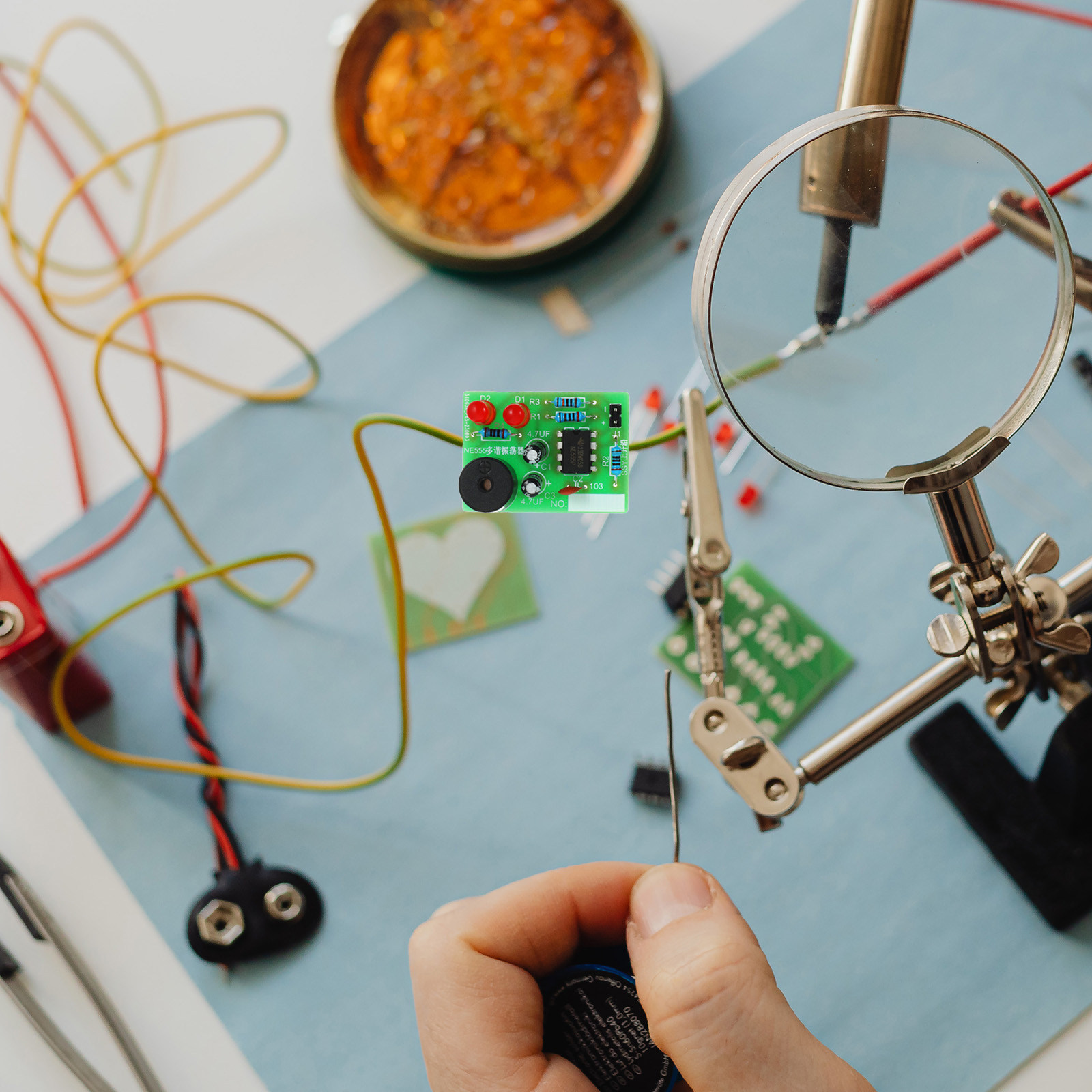 Diy Electronics For Beginners - Kit d'entraînement à la soudure 5-en-1