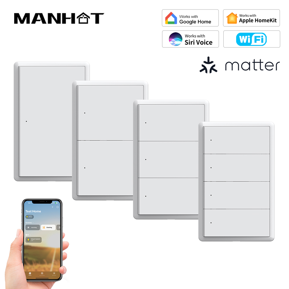 Diy Home Electronics - Interrupteur intelligent WiFi MANHOT Homekit sans