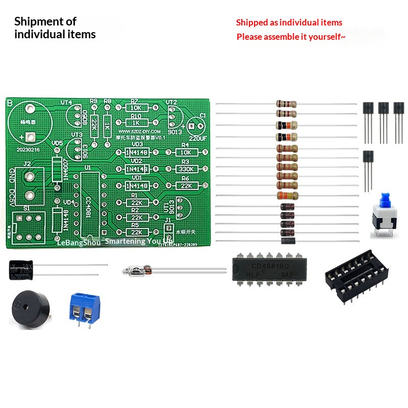 Kit DIY d'alarme antivol anti- - Diy Motorcycle Electronics avis et prix