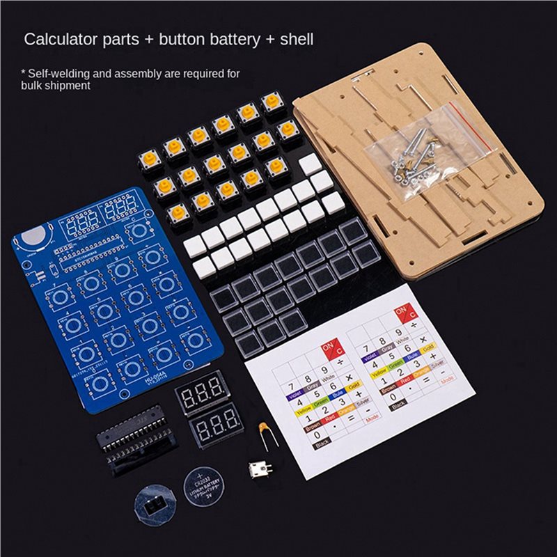 Kit DIY Calculatrice QWE-5X av - Homemade Diy Electronics avis et prix