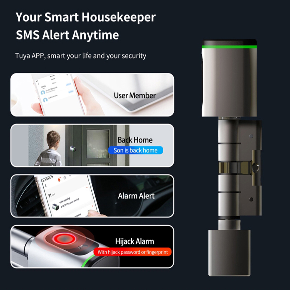 Zemismart-Serrure de porte éle - Diy Home Electronics avis et prix